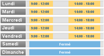 Horaire  2F IMMO 